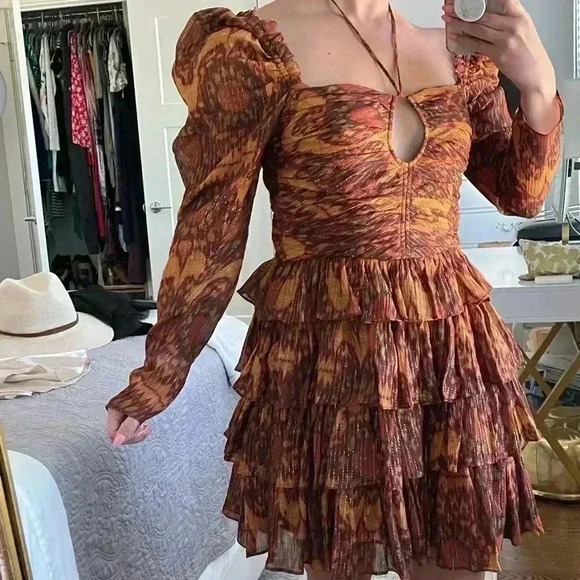 Ulla Johnson Naiya Dress in Ember - Tiered Mini Dress - Size 2 - NWT! - Picture 7 of 11